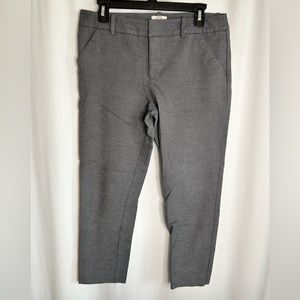 Merona Classic Stretch Cropped Gray Dress Pant Size 8